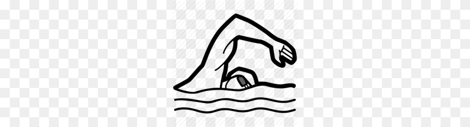Backstroke Man Clipart, Text Free Png