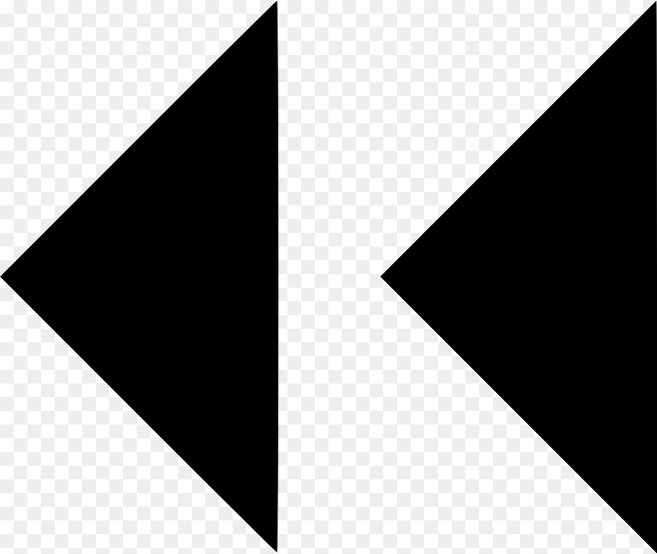 Backward Arrows Triangle Free Png