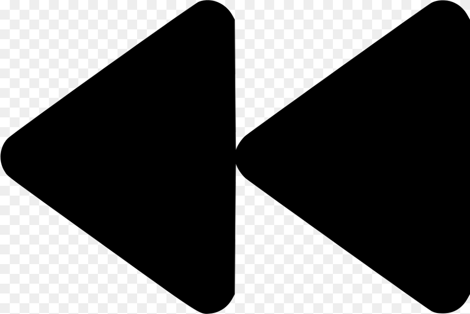 Backward Music Back Previous Rewind Control Backward Icon, Triangle, Symbol Png