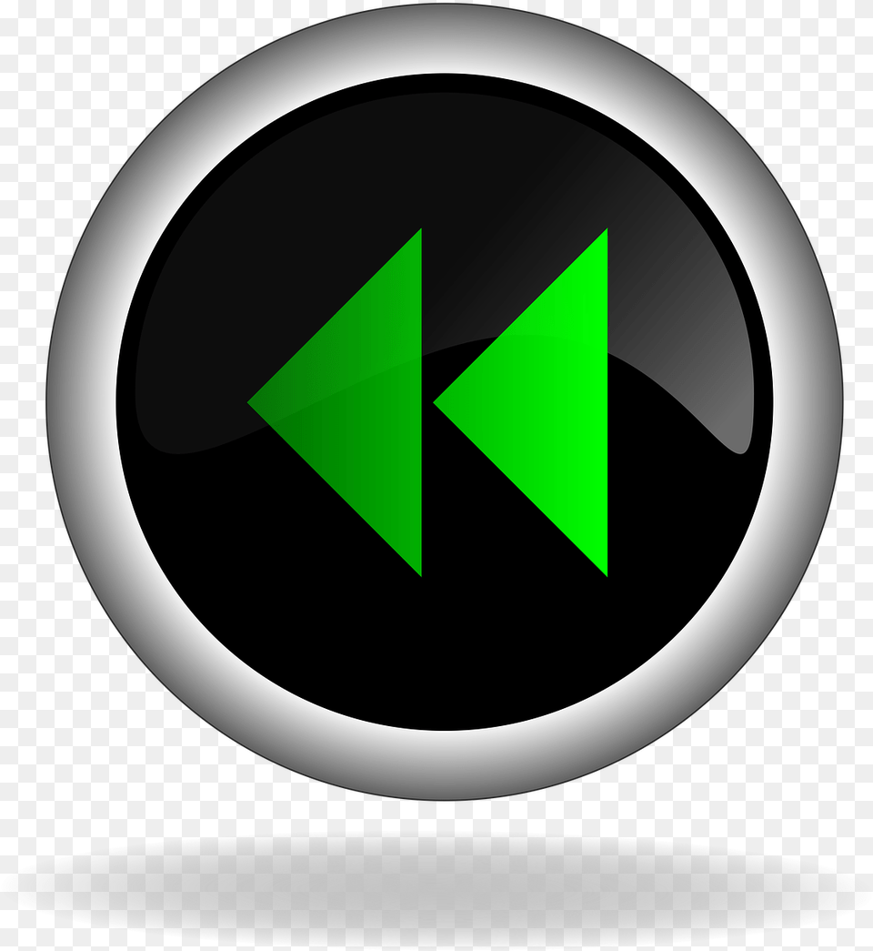 Backwards Button Icon Back Web Internet Control Button, Triangle, Disk Free Png
