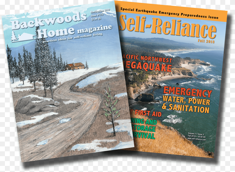 Backwoods Home Magazine Cape Foulweather, Book, Publication, Advertisement, Poster Free Png Download