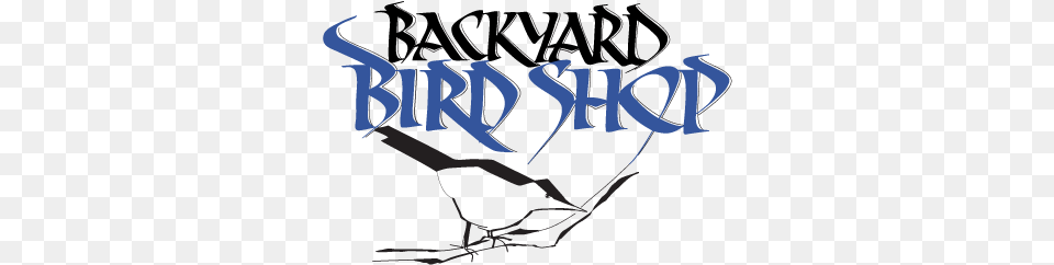 Backyard Bird Shop Home Backyard Bird Shop Logo, Text, Handwriting, Book, Publication Free Png