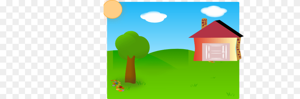 Backyard Clip Art, Outdoors, Green, Plant, Grass Free Png Download