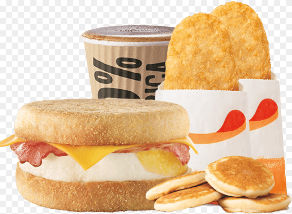 Bacon Amp Egg Muffin Super Stunner Double Sausage Egg Mcmuffin Meal, Burger, Food, Bread Free Png Download