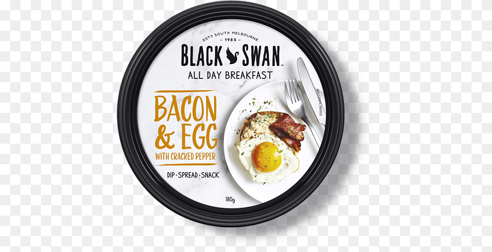 Bacon Amp Egg With Cracked Pepper Black Swan Salmon Avocado, Cutlery, Fork, Advertisement, Food Png