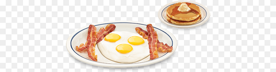 Bacon Amp Eggs Breakfast Ihop Big 3 Egg Breakfast, Food, Meat, Pork, Bread Free Png