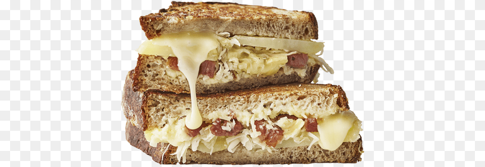 Bacon And Cheese Toastie Layered Food Sandwich Cheese, Burger Png Image