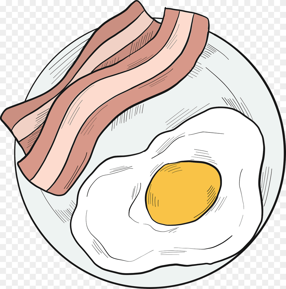 Bacon And Eggs Clipart, Food, Meat, Pork, Egg Free Png
