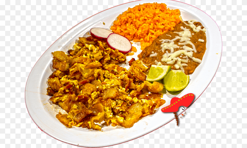 Bacon And Eggs Linda S Downtown Sacramento Mexican Steamed Rice, Food, Food Presentation, Meal, Plate Free Transparent Png