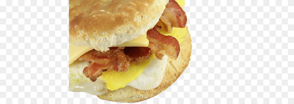 Bacon Egg And Cheese Biscuit Burger, Food, Meat, Pork Free Transparent Png