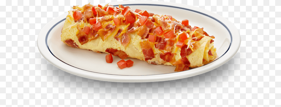 Bacon Omelette Ihop, Food, Pizza Free Png
