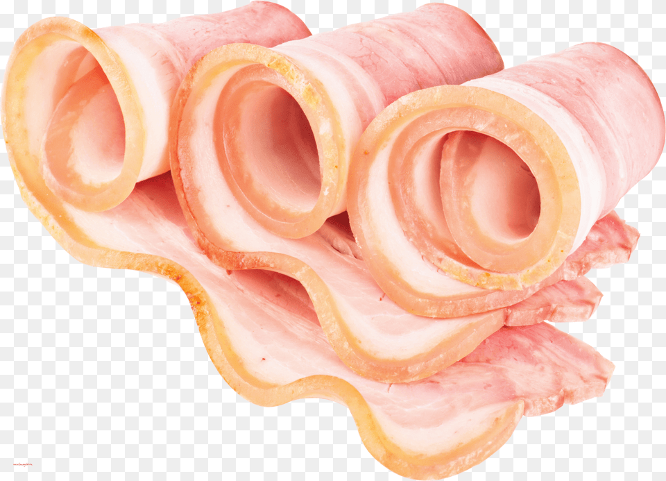 Bacon Slices Three, Food, Meat, Pork, Ham Free Png