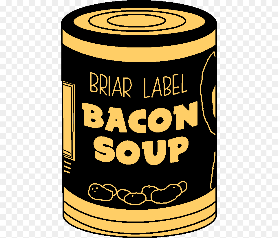 Bacon Soup On Scratch Bendy Bacon Soup Can, Tin, Aluminium, Canned Goods, Food Png