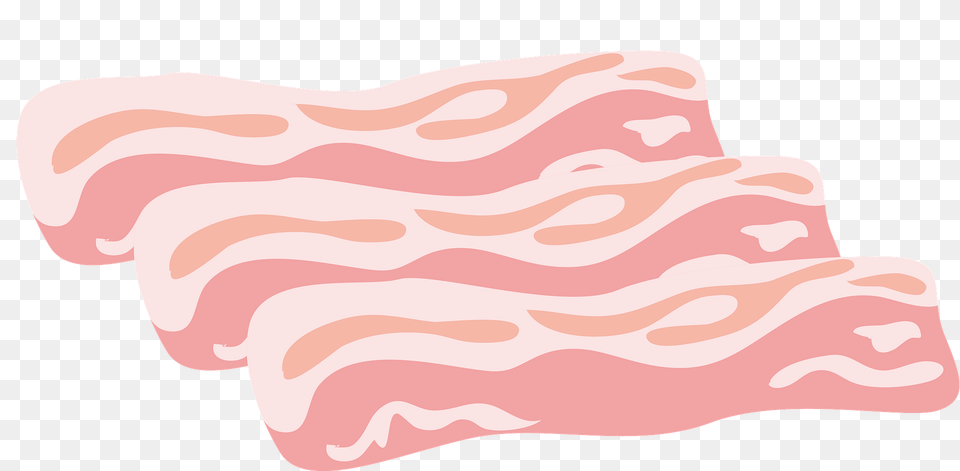 Bacon Strips Clipart, Food, Meat, Pork, Mutton Png
