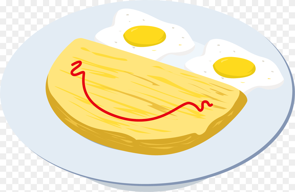 Bacon Vector Egg Fried Egg, Food, Meal, Bread, Dish Free Png
