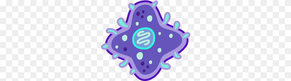 Bacteria Cell Cartoon, Purple, Pattern, Animal, Bear Free Png Download