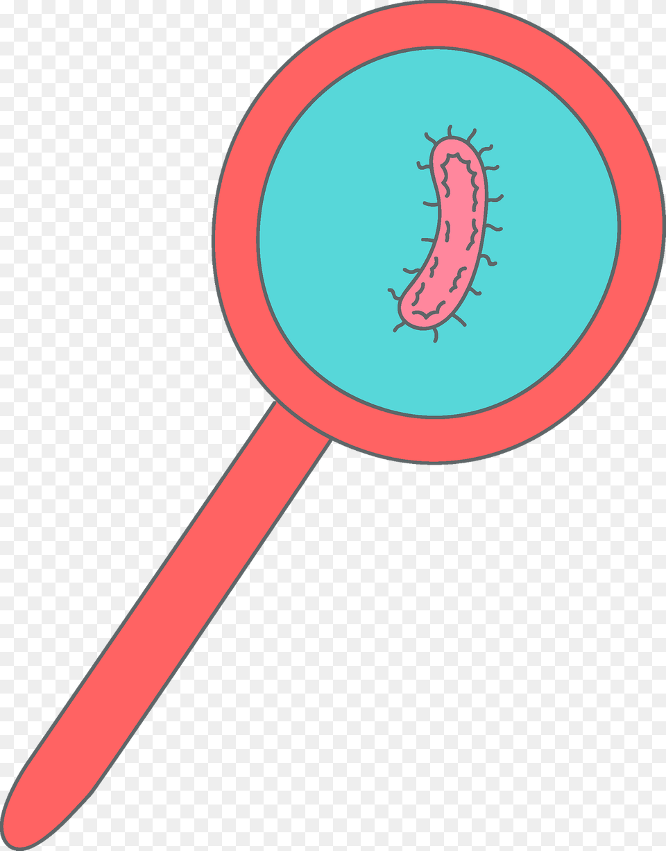 Bacteria In A Magnifying Glass Clipart, Racket Png
