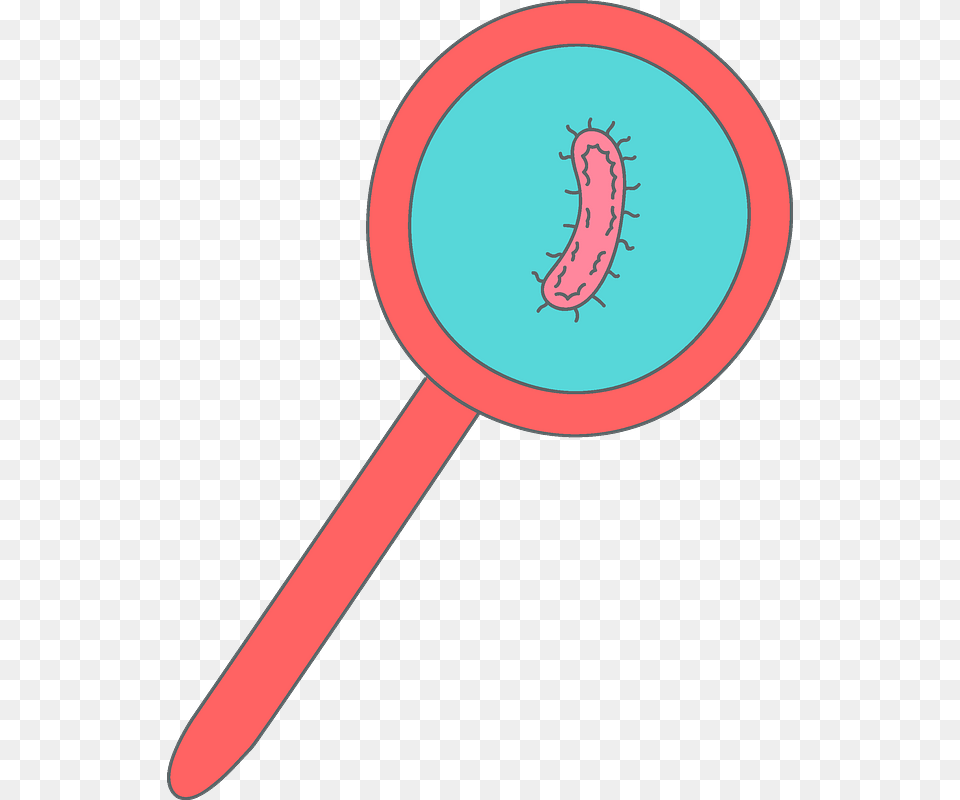 Bacteria In A Magnifying Glass Clipart, Racket Png Image