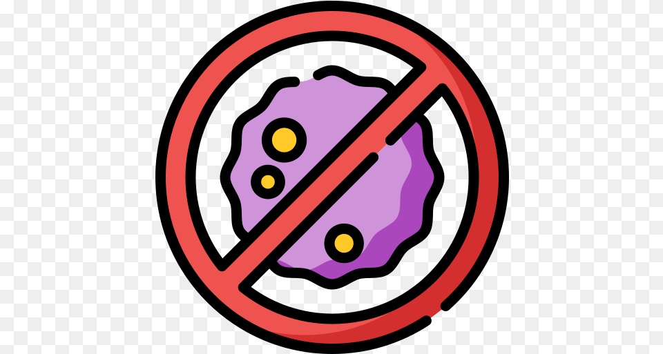 Bacteria No Phone Icon, Sphere, Symbol, Disk Png Image