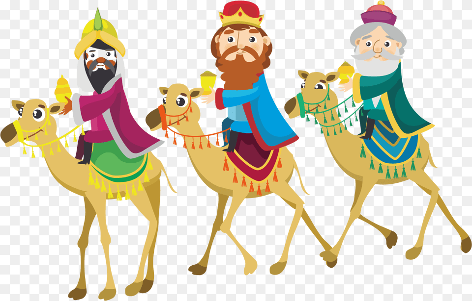Bactrian Camel Euclidean Vector Computer File Three Wise Men Transparent, Adult, Person, Female, Woman Png