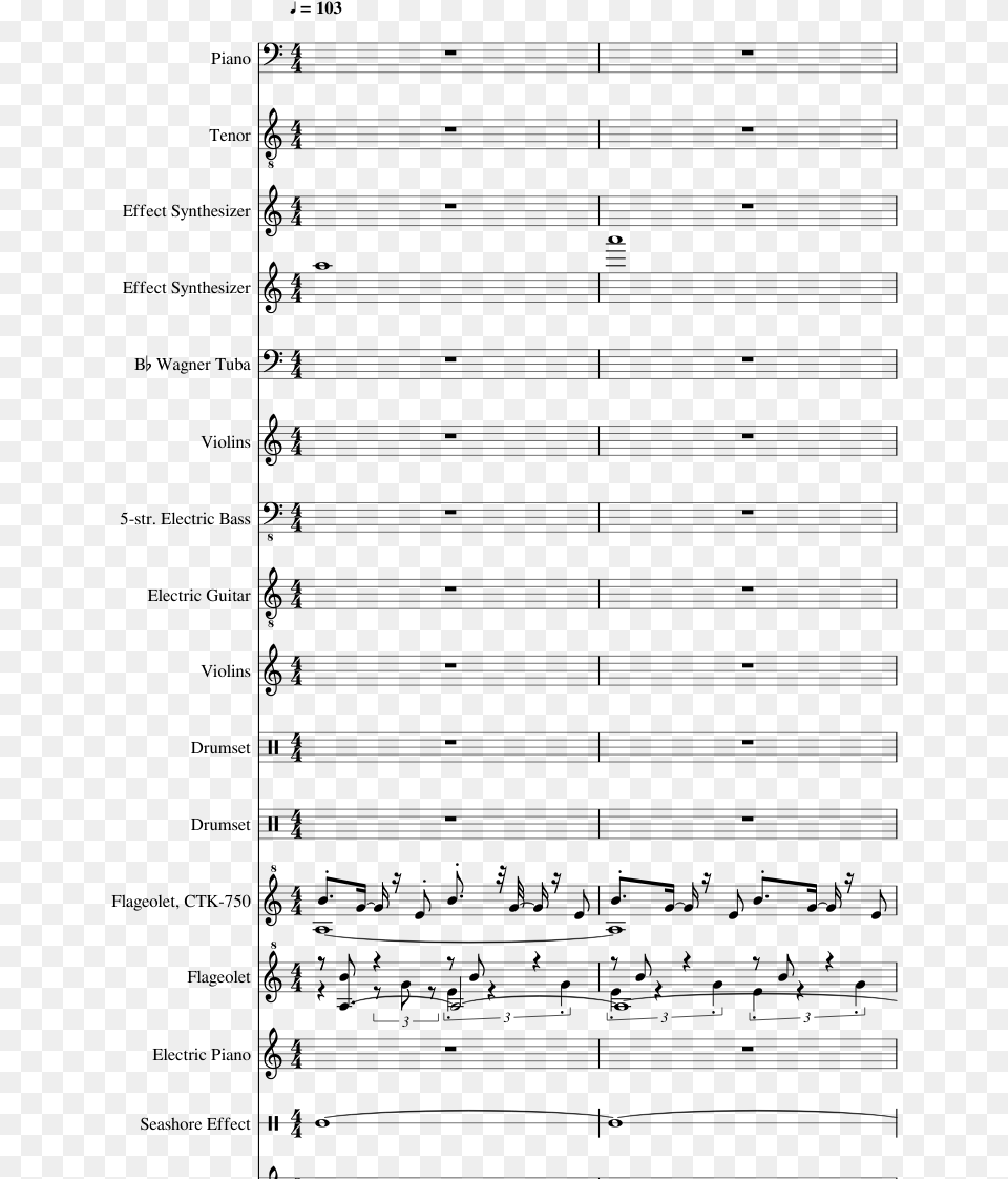 Bad At Love Clarinet Sheet Music, Gray Free Transparent Png