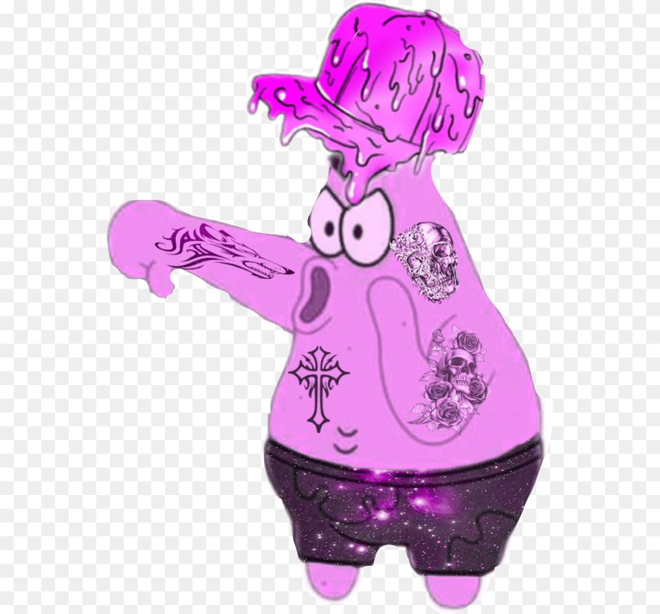 Bad Badboy Spongebob Patrick Pink Purple Tattoo Spongebob And Patrick Bad Boys, Baby, Person Png