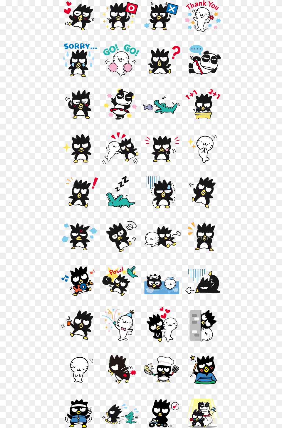 Bad Badtz Maru Stickers, Pattern, Baby, Person, Face Free Transparent Png