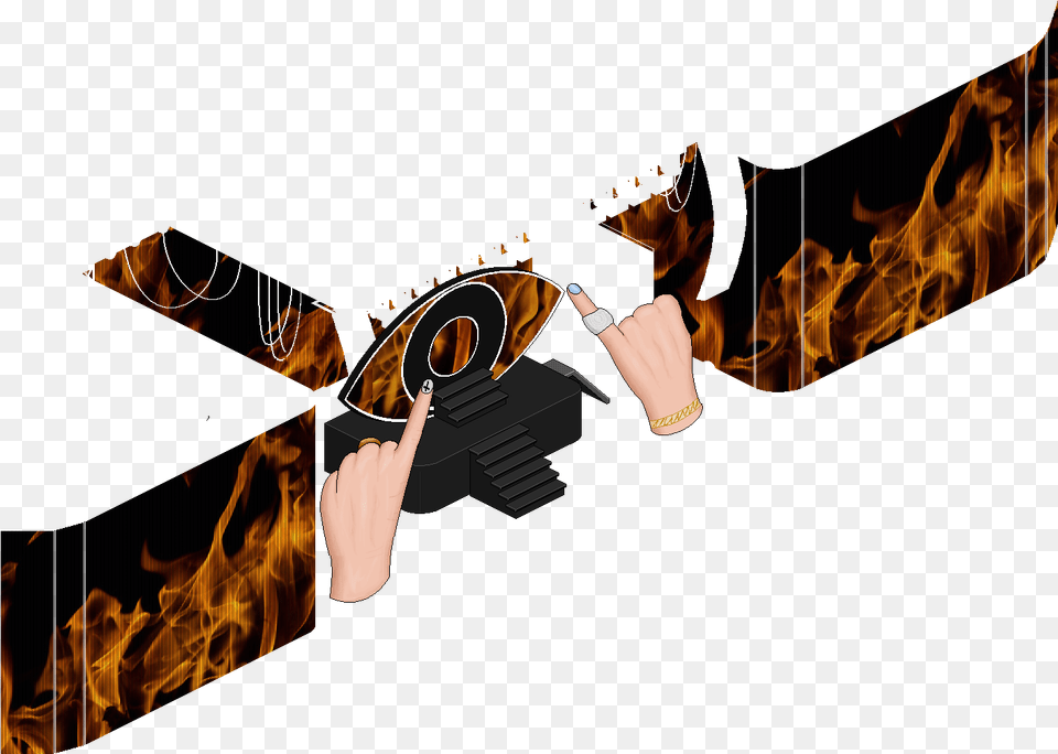 Bad Bunny Chambea Escenografia 1 Graphic Design, Sword, Weapon, Bonfire, Fire Png Image