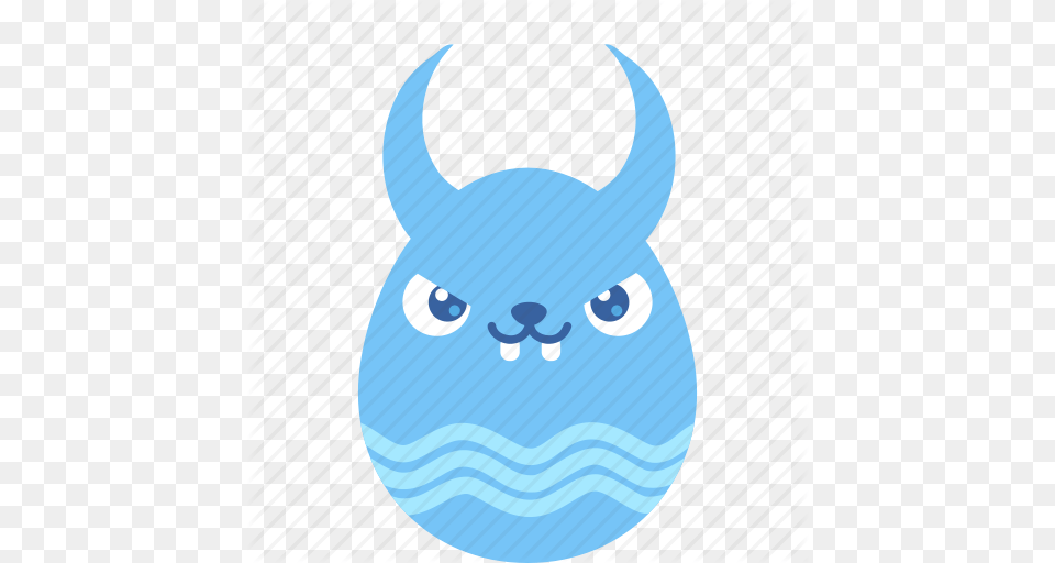 Bad Bunny Demon Easter Egg Emoji Rabbit Icon, Animal, Mammal Png