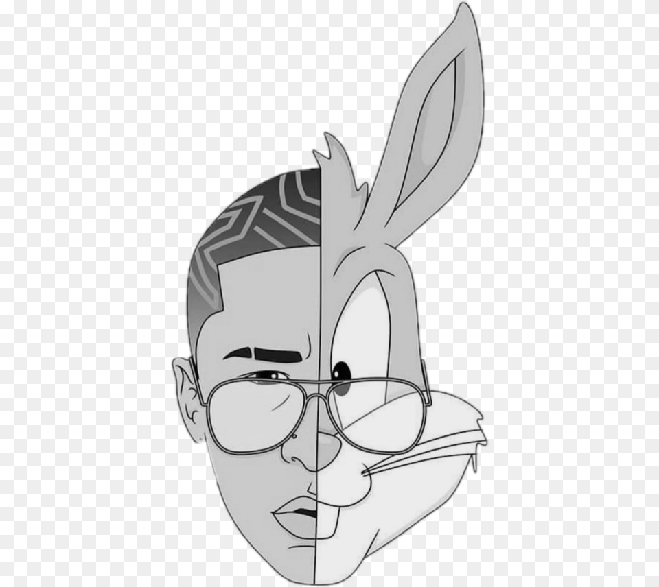 Bad Bunny Illustration, Art, Publication, Book, Comics Png Image