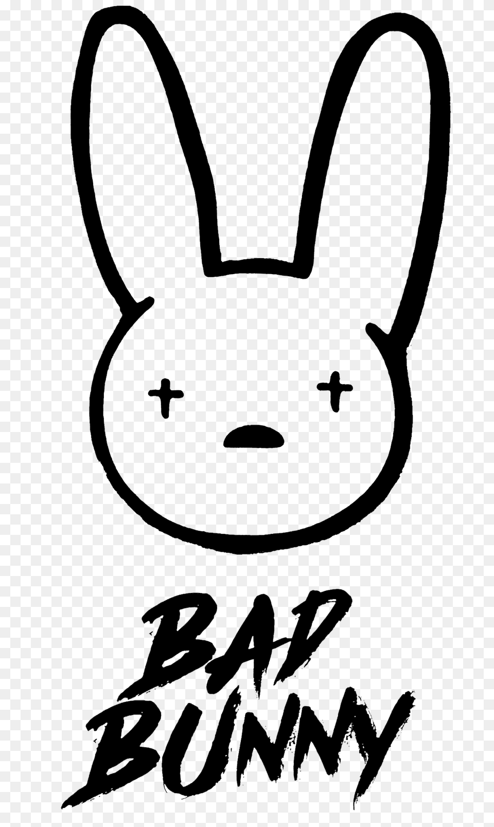 Bad Bunny Logo, Accessories, Necklace, Jewelry, Stencil Free Png