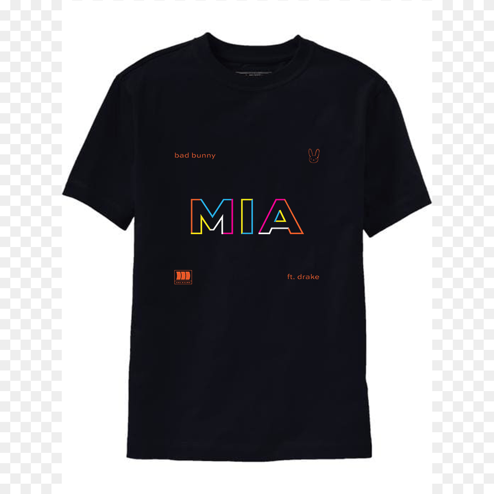 Bad Bunny Mia Feat Drake T Shirt, Clothing, T-shirt Png Image