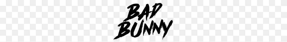 Bad Bunny Scripted Logo, Handwriting, Text, Calligraphy Free Png Download