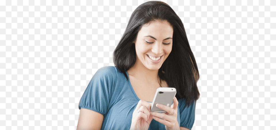 Bad Credit Mobile Phones Happy Person Using Iphone, Adult, Texting, Photography, Phone Free Transparent Png