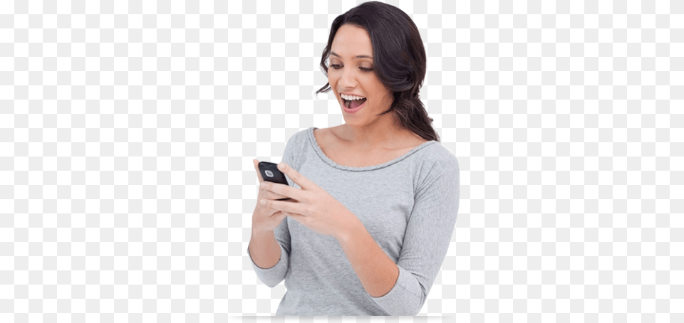 Bad Credit Mobile Phones Using Cell Phone, Adult, Person, Woman, Head Free Png Download