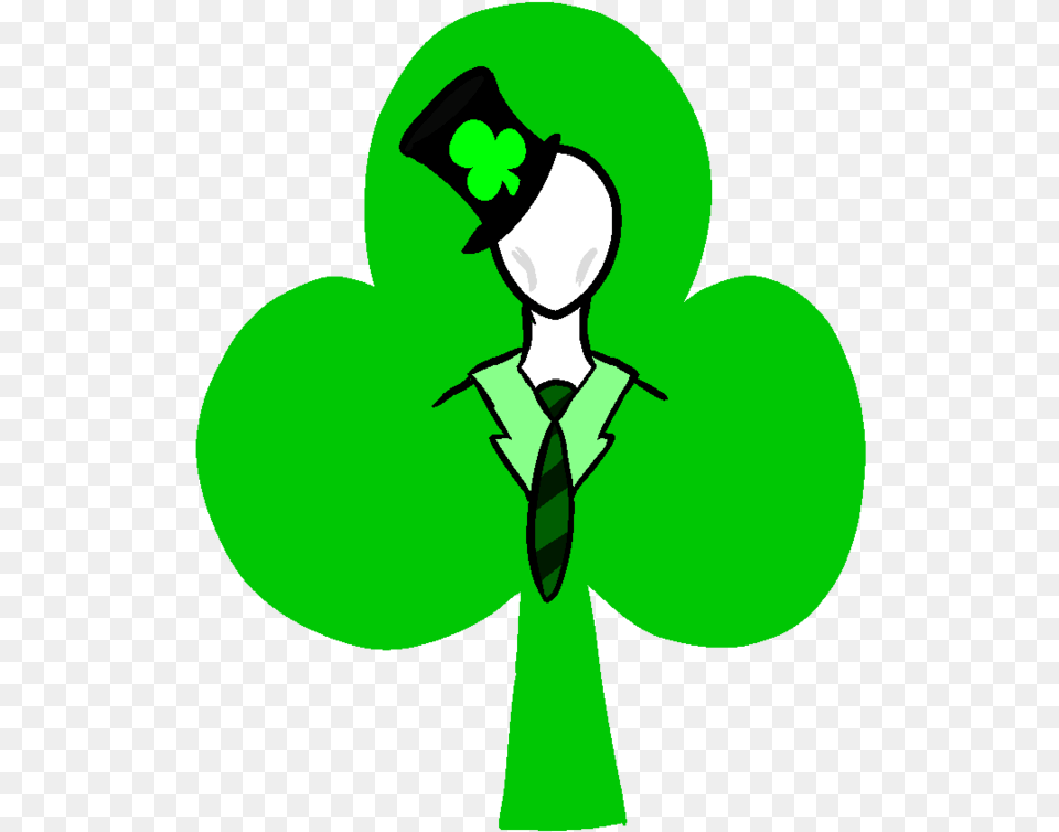 Bad Creepypasta Irish Slenderman By Suroh St Patricks Day Slenderman, Green, Recycling Symbol, Symbol, Accessories Free Png Download