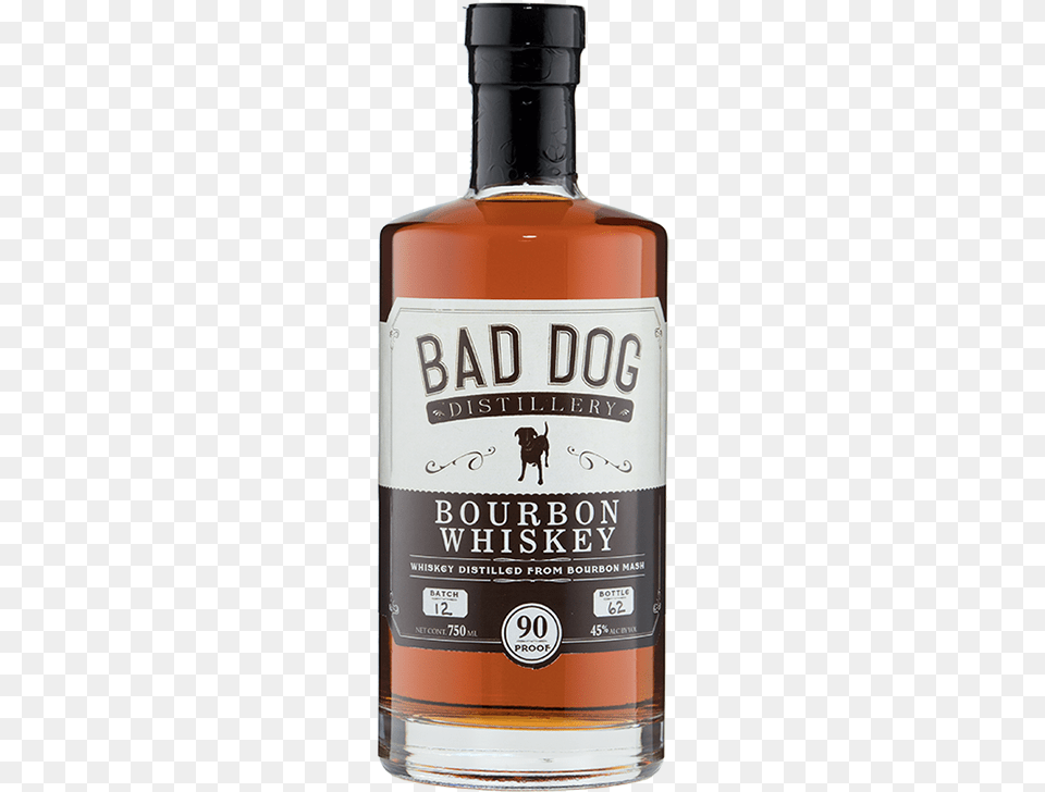 Bad Dog Bourbon Bad Dog Whiskey, Alcohol, Beverage, Liquor, Bottle Png Image