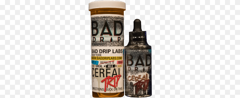 Bad Drip Cereal Trip Bottle, Alcohol, Beer, Beverage, Cosmetics Free Png