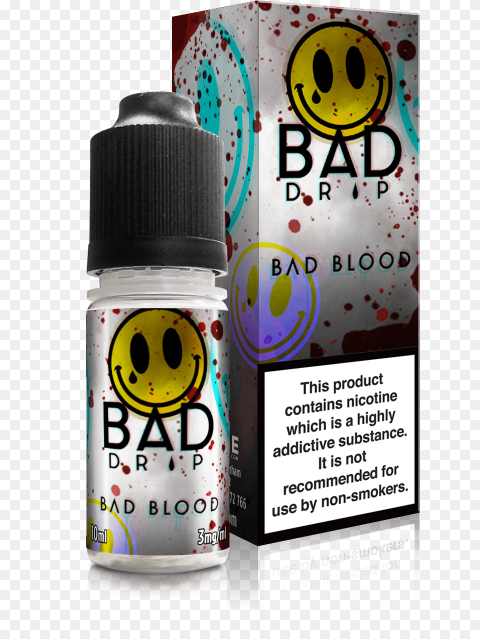 Bad Drip Eliquid Bad Blood Composition Of Electronic Cigarette Aerosol, Bottle, Can, Tin, Cosmetics Free Png Download