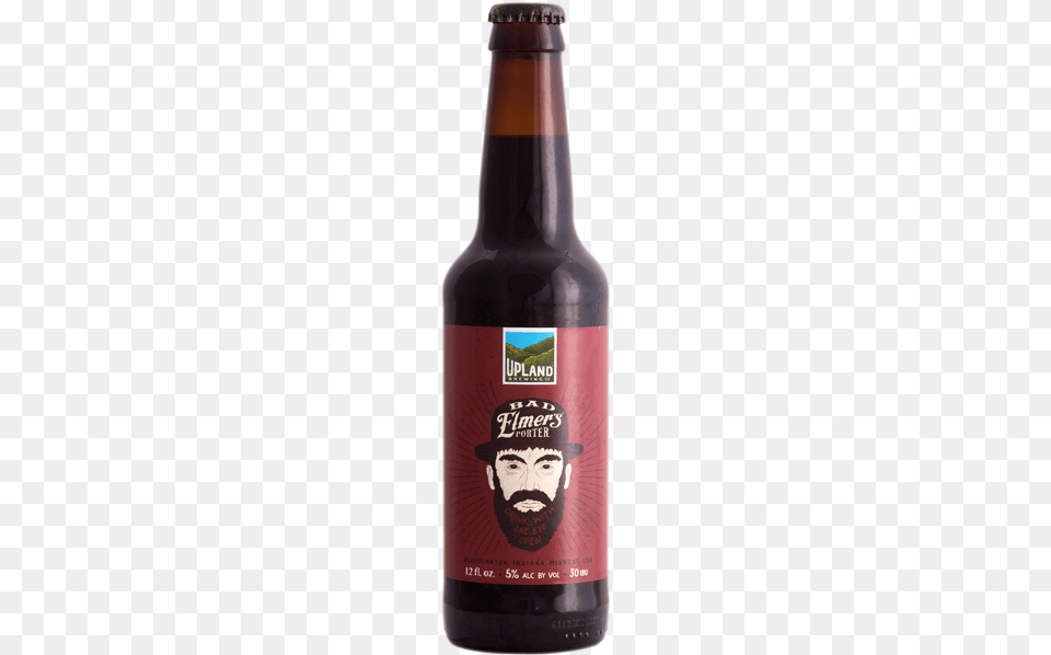 Bad Elmer39s Porter Upland Brewing Company, Bottle, Alcohol, Beer, Beer Bottle Free Transparent Png