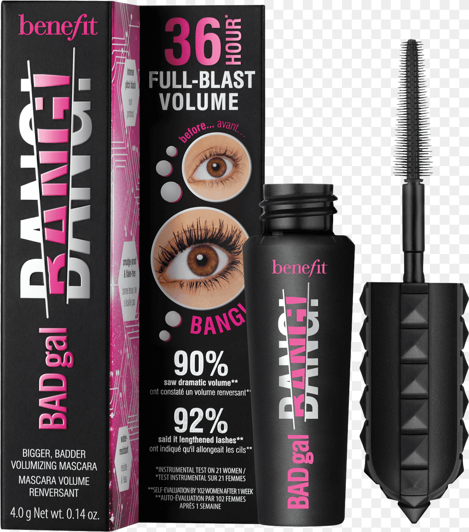 Bad Gal Bang Benefit, Cosmetics, Mascara, Bottle, Perfume Free Transparent Png