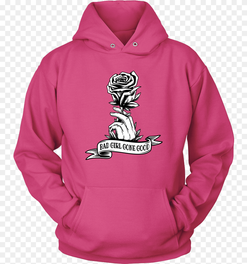 Bad Girl Gone Good Good Design Hoodie, Clothing, Knitwear, Sweater, Sweatshirt Free Png