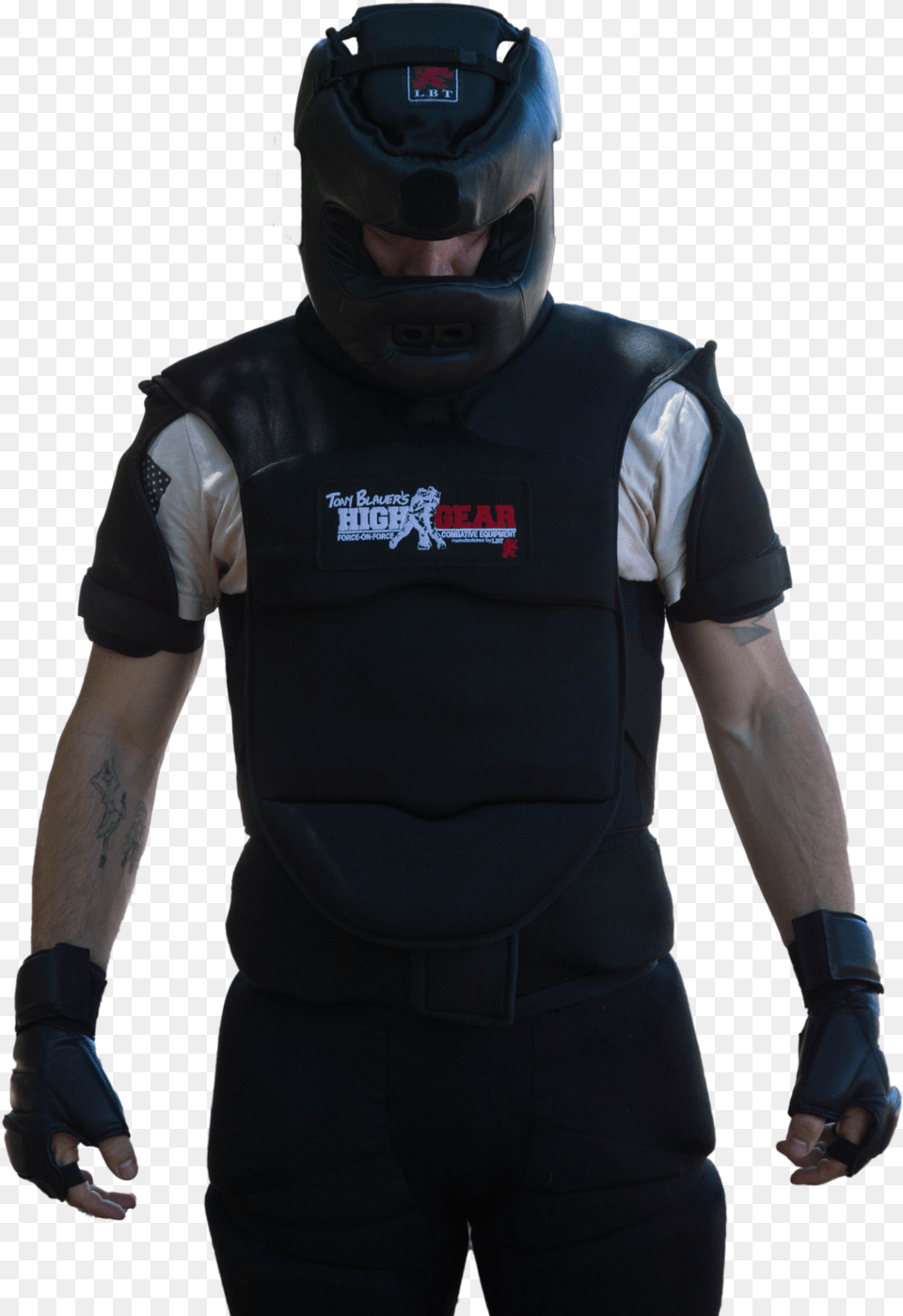 Bad Guy In Gear, Helmet, Vest, Clothing, Male Free Png Download