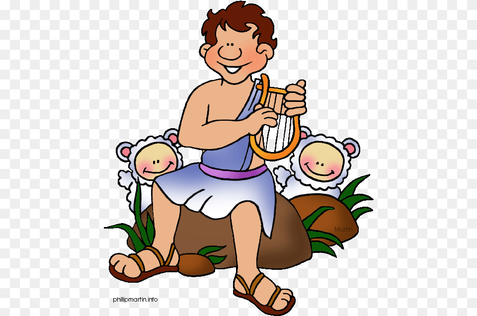 Bad Kids In School Clipart Black And White The Sound David In The Bible Clipart, Baby, Person, Face, Head Png Image