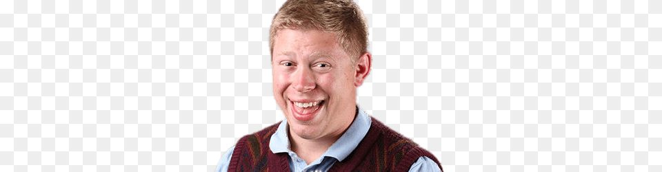 Bad Luck Brian Smiling Now, Smile, Face, Happy, Head Free Transparent Png