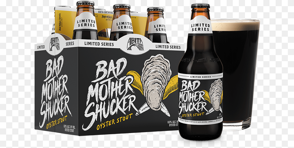 Bad Mother Shucker Oyster Stout Oyster Stout, Alcohol, Beer, Beverage, Bottle Free Transparent Png