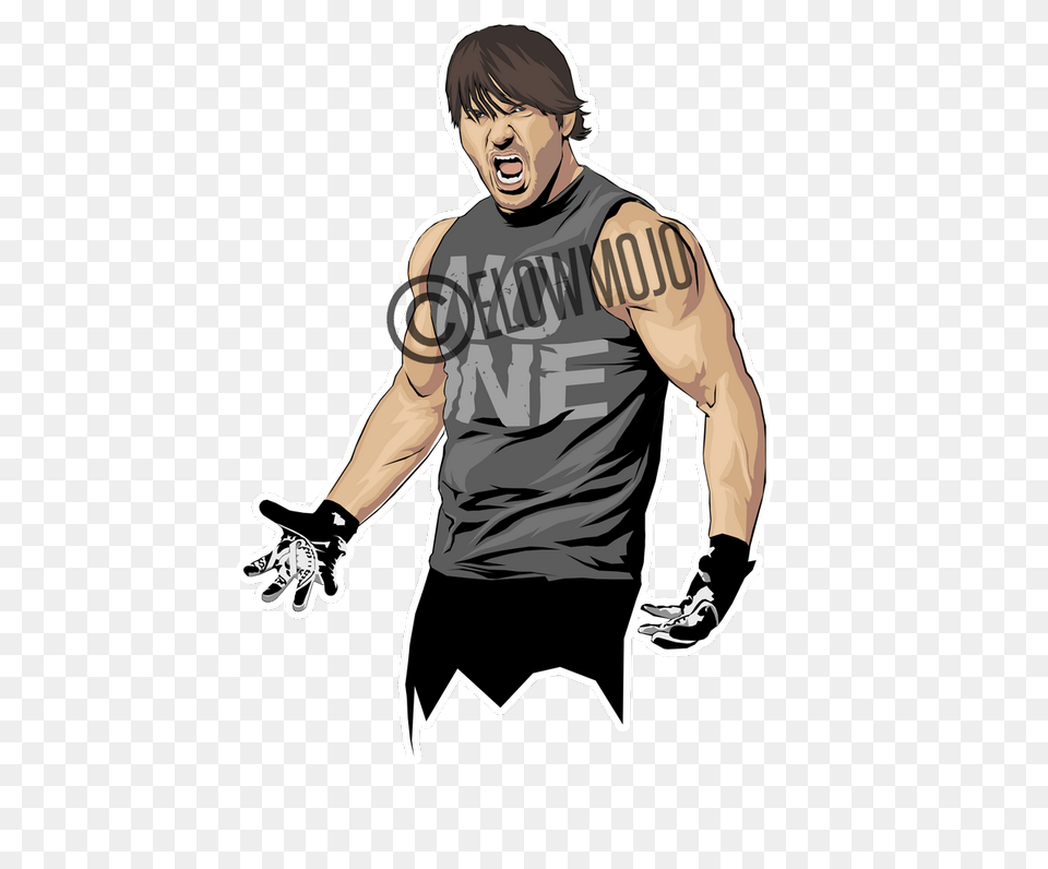 Bad N Boozy On Twitter My New Aj Styles Fan Art For A Project, T-shirt, Clothing, Person, Man Free Transparent Png