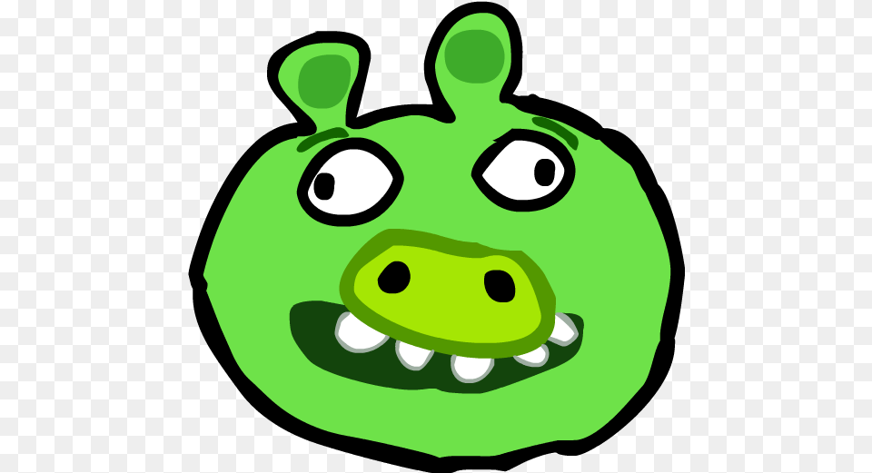 Bad Piggie Angry Bird Fan Art By Jeckzap Happy, Green, Animal, Bear, Mammal Png Image