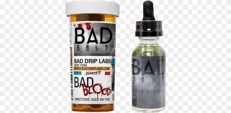 Bad Salt Bad Blood E Liquid Glass Bottle, Shaker Free Transparent Png