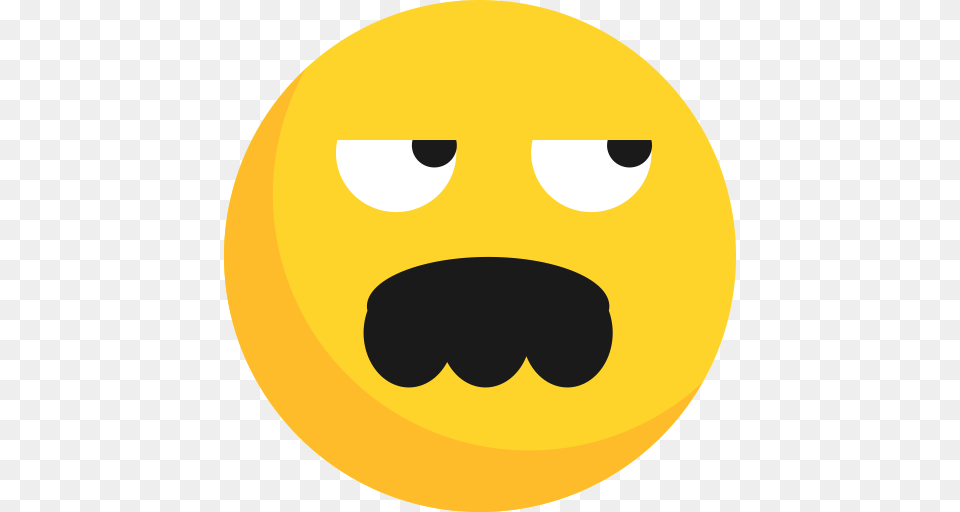 Bad Think Emoji Emoticon Expression Father Suspicious Think Icon, Logo, Symbol, Astronomy, Moon Png Image